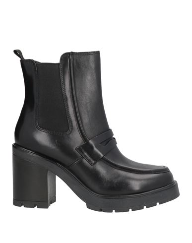 Cinzia Soft Woman Ankle Boots Black Size 10 Leather In Black