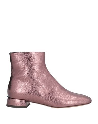 A.bocca A. Bocca Woman Ankle Boots Antique Rose Size 8 Leather In Pink