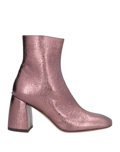 A.bocca A. Bocca Woman Ankle Boots Antique Rose Size 6 Leather In Pink