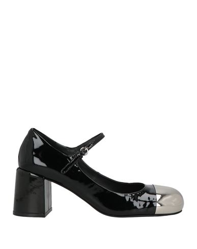 Jeffrey Campbell Woman Pumps Black Size 6 Leather In Black