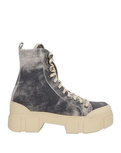 Vic Matie Vic Matiē Woman Ankle Boots Beige Size 7 Leather In Gray