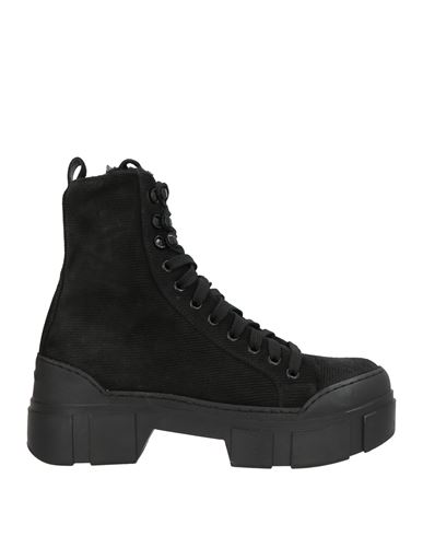 Vic Matie Vic Matiē Woman Ankle Boots Black Size 7 Leather In Black