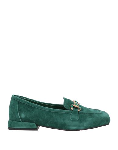 Tosca Blu Studio Woman Loafers Green Size 8 Leather In Green