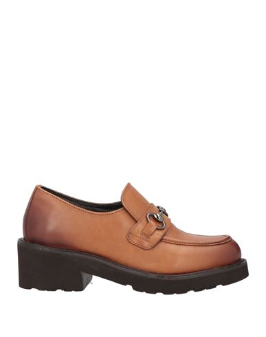 Melluso Woman Loafers Tan Size 6 Leather In Brown