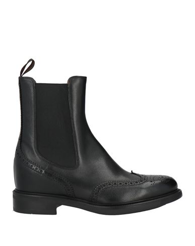 Santoni Ankle Boots Woman Ankle Boots Black Size 5.5 Leather In Black
