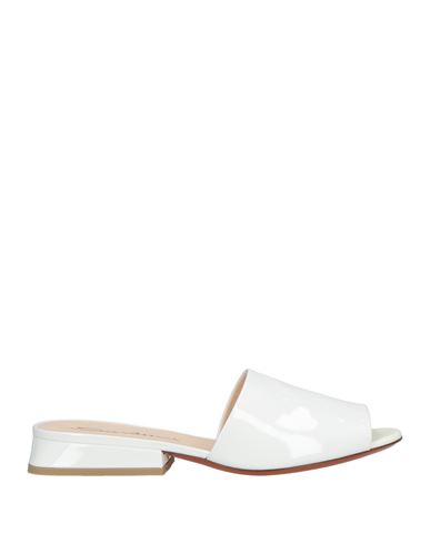 Santoni Woman Sandals White Size 5.5 Leather