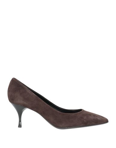 Pavin Woman Pumps Dark Brown Size 7 Leather In Brown