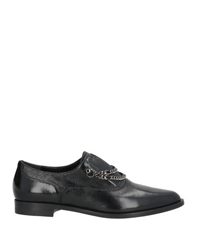 Giorgio Armani Woman Loafers Black Size 8 Leather In Black