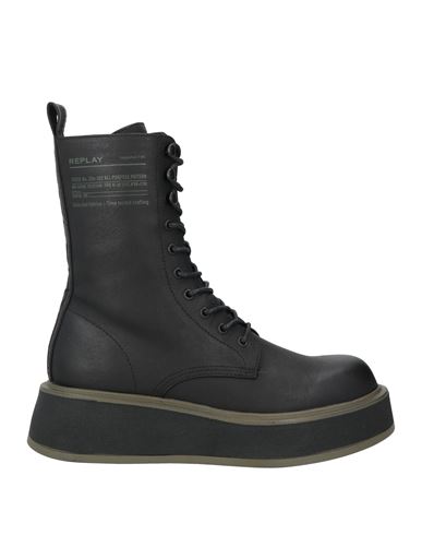 Replay Woman Ankle Boots Black Size 9 Synthetisches Material In Black