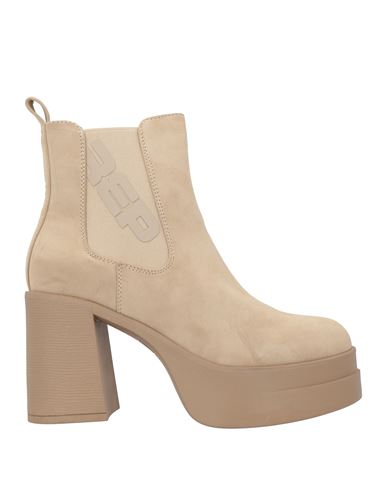 Replay Woman Ankle Boots Beige Size 10 Synthetic Fibers In Sand
