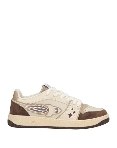 Enterprise Japan Man Sneakers Beige Size 9 Calfskin, Cow Leather In Sand