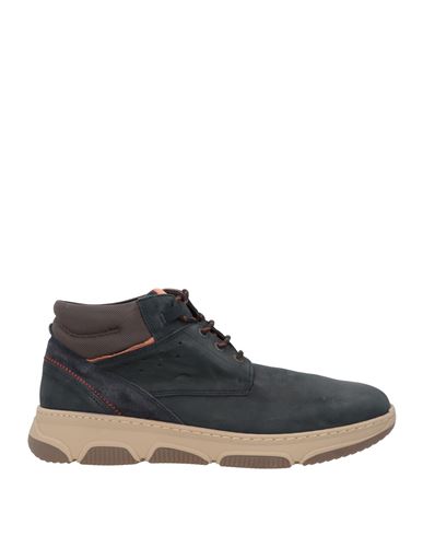 Fluchos Man Ankle Boots Midnight Blue Size 6 Leather In Blue
