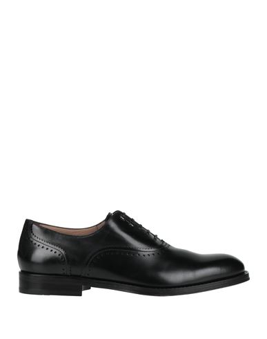 Ferragamo Man Lace-up Shoes Black Size 8.5 Calfskin In Black