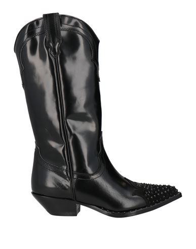 Sonora Woman Boot Black Size 8 Calfskin In Black
