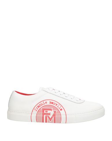Frankie Morello Man Sneakers White Size 7 Textile Fibers, Leather In White