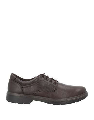 Enval Soft Man Lace-up Shoes Chocolate Brown Size 9 Leather In Brown