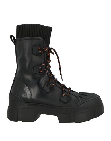 Vic Matie Vic Matiē Woman Ankle Boots Black Size 7 Textile Fibers In Black
