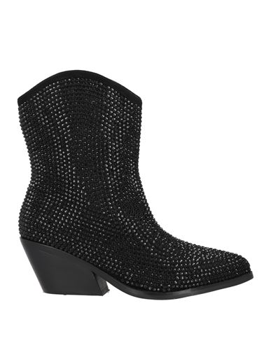 Tosca Blu Studio Woman Ankle Boots Black Size 11 Textile Fibers In Black