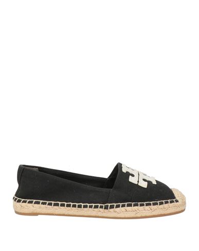 Tory Burch Woman Espadrilles Black Size 5 Textile Fibers, Calfskin