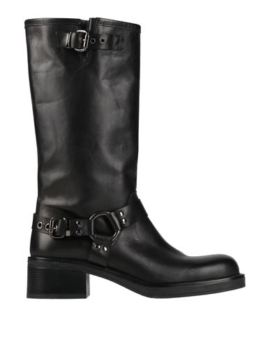 Compagnia Italiana Woman Boot Black Size 6 Leather In Black
