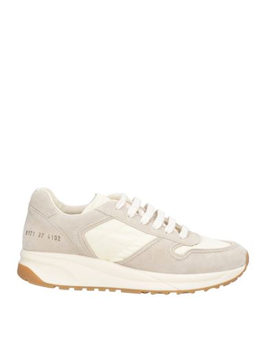 Common Projects Woman By  Woman Sneakers Ivory Size 8 Leather, Textile Fibers In White