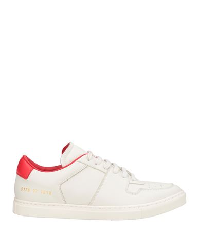 Common Projects Woman By  Woman Sneakers White Size 8 Leather In White