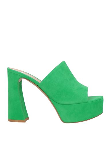 Gianvito Rossi Woman Sandals Green Size 11 Leather In Green