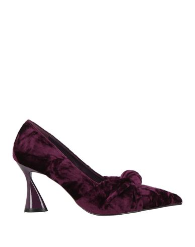 Jeannot Woman Pumps Purple Size 6 Textile Fibers In Purple