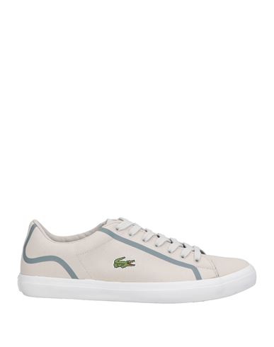 Lacoste Man Sneakers Light Grey Size 7 Textile Fibers In Gray