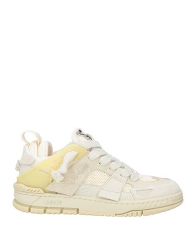 Axel Arigato Area Patchwork Sneakers In Beige Suede And Fabric In White