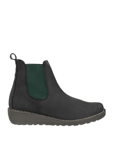 Chacal Woman Ankle Boots Black Size 6 Leather In Black