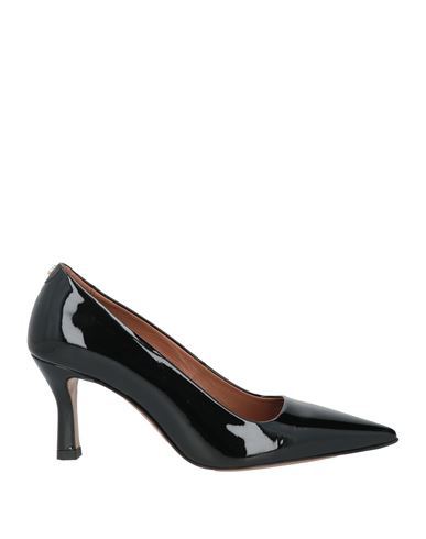Maje Woman Pumps Black Size 8 Leather In Black