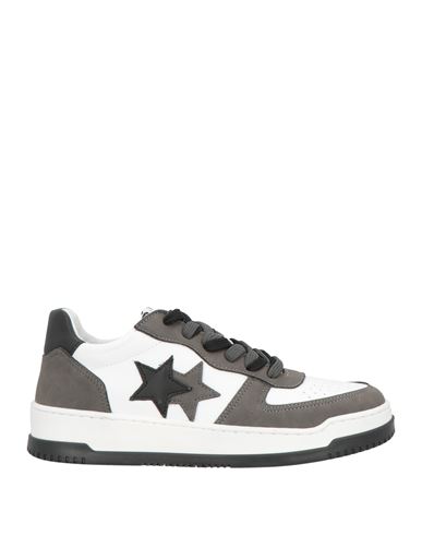 2star Woman Sneakers Charcoal Size 9 Leather In Gray