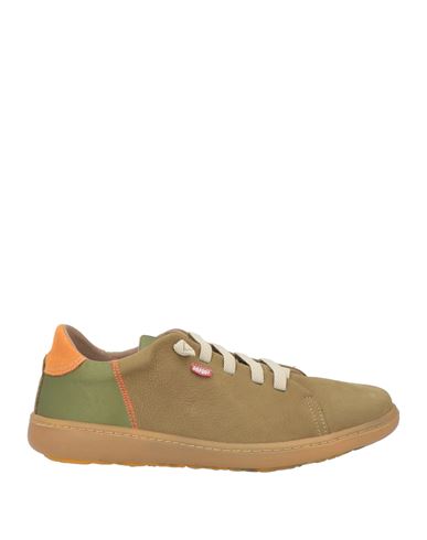 On Foot Man Sneakers Military Green Size 8 Leather In Green