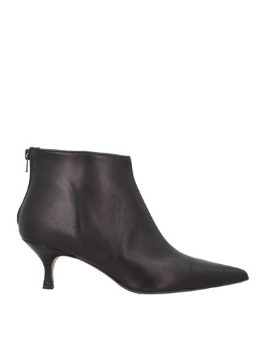 Compagnia Italiana Woman Ankle Boots Black Size 6 Leather In Black