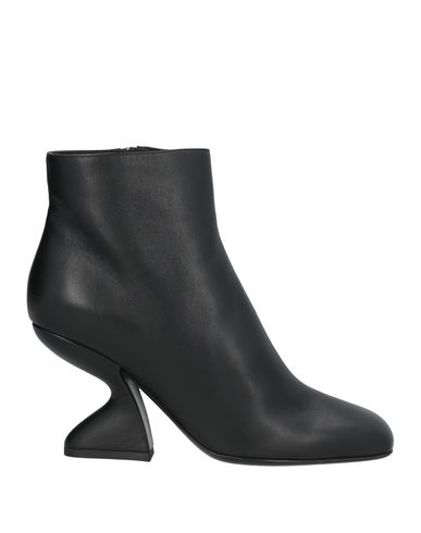 Ferragamo Woman Ankle Boots Black Size 8 Leather In Black