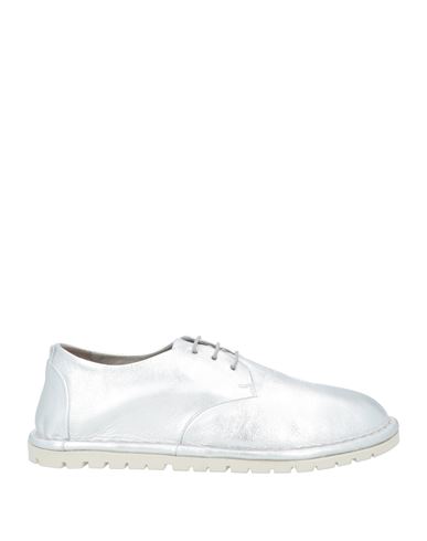 Marsèll Woman Lace-up Shoes Silver Size 7 Leather In Silver