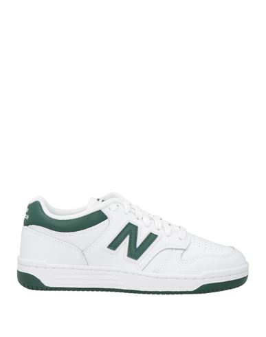 New Balance Woman Sneakers White Size 7.5 Leather, Synthetisches Material In White