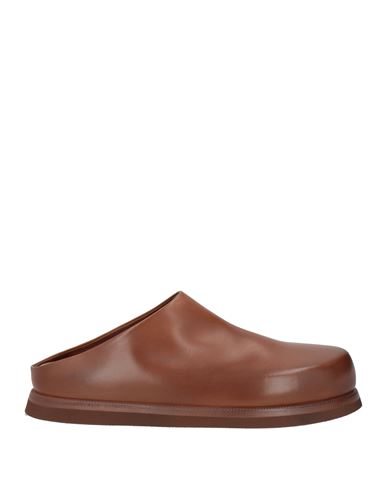 Marsèll Accom Leather Slippers In Brown