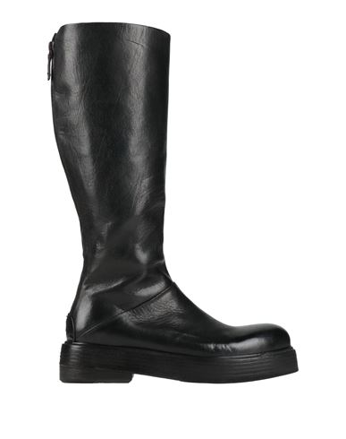 Marsèll Woman Boot Black Size 7.5 Calfskin In Black
