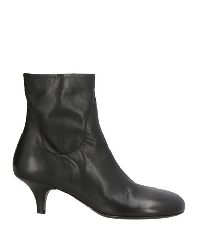Marsèll Woman Ankle Boots Black Size 8 Calfskin In Black