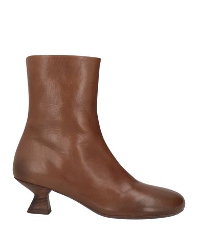 Marsèll Woman Ankle Boots Brown Size 8 Calfskin In Brown