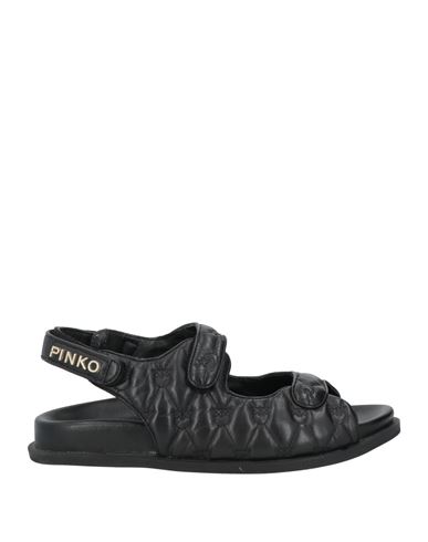 Pinko Woman Sandals Black Size 8 Leather