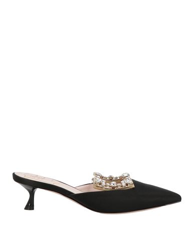 Roger Vivier Woman Mules & Clogs Black Size 5 Textile Fibers In Black