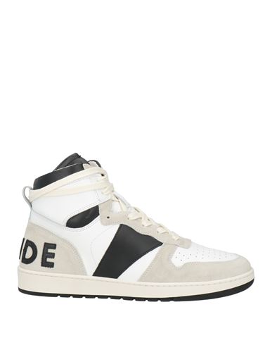 Rhude Man Sneakers White Size 9 Leather In White