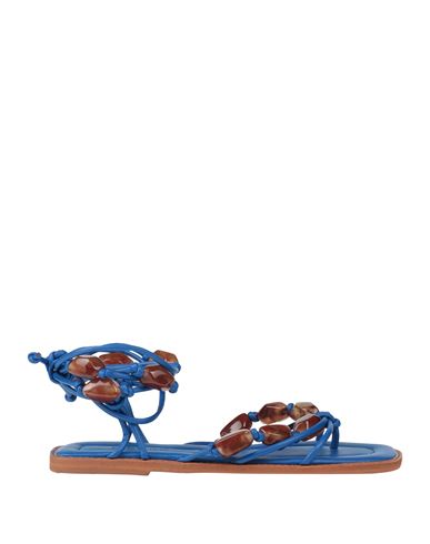 Farm Rio Woman Sandals Blue Size 11 Synthetisches Material In Blue