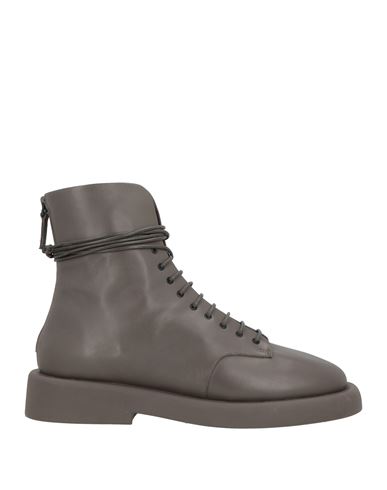 Marsèll Gomme Woman Ankle Boots Grey Size 10 Calfskin In Gray