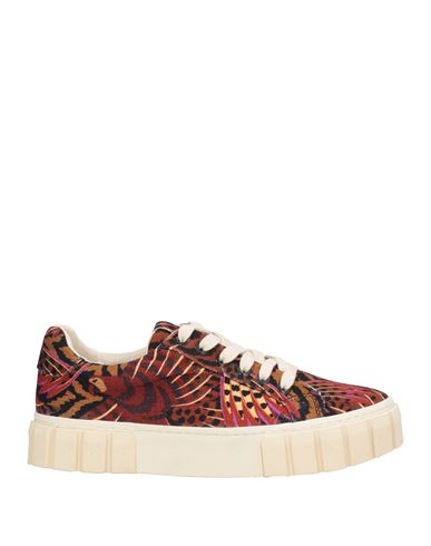 Farm Rio Woman Sneakers Chocolate Brown Size 9 Textile Fibers In Brown