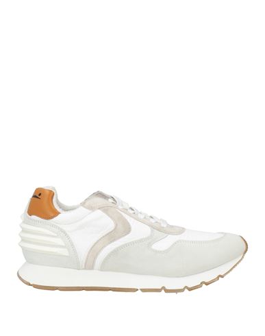 Voile Blanche Man Sneakers White Size 9 Leather, Textile Fibers In White