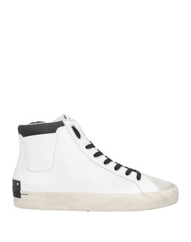 Crime London Man Sneakers White Size 9 Leather In White